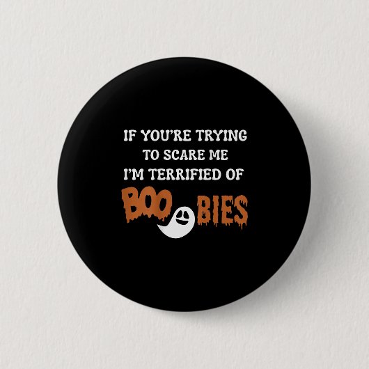 I'm Terrified Of Ies, Halloween Funny I'm Ed Button (Vorderseite)
