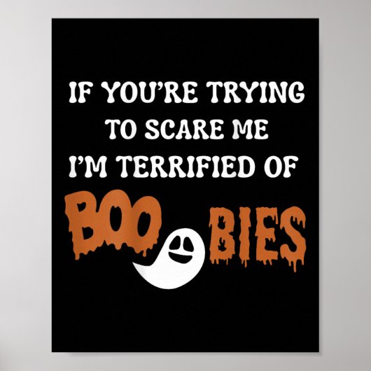 I'm Terrified Of Ies, Halloween Funny I'm Ed Poster (Vorne)