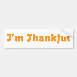 I'm Thankful Autoaufkleber