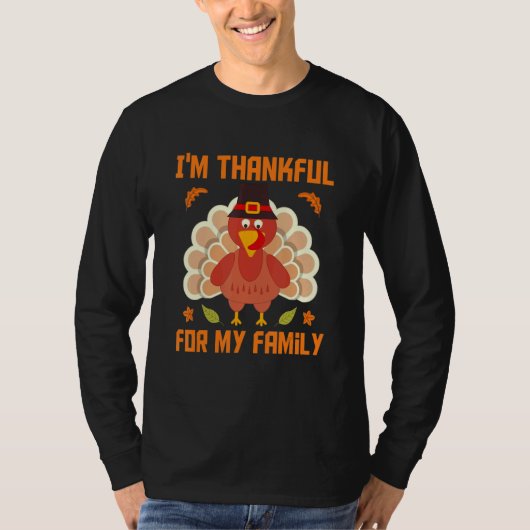 I'm Thankful For My Friend Family Awesome Thanksgi T-Shirt (Vorderseite)