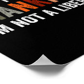 I'm Thankful I'm Not A Liberal Funny Sarcastic Tha Poster (Ecke)