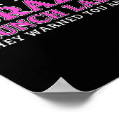Im That Crazy Lunch Lady School Cafeteria Worker F Poster (Ecke)