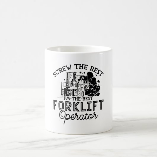 I'm The Best Forklift Operator Driver Truck Worker Kaffeetasse (Mittel)