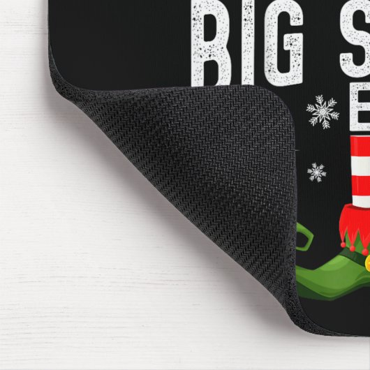 I'm The Big Sister Elf Christmas Family Pjs Costum Mousepad (Ecke)