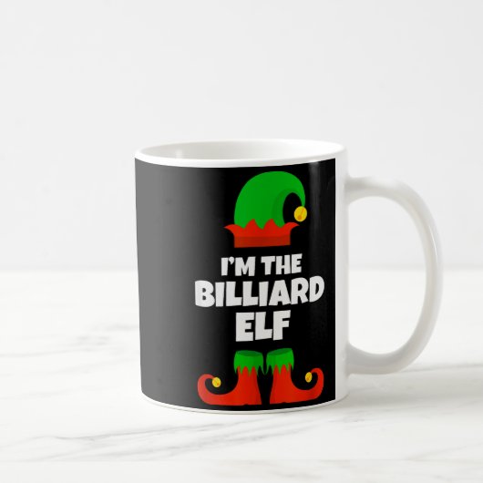 I'm The Billiard Elf Family Pajama Christmas Funny Kaffeetasse (Rechts)