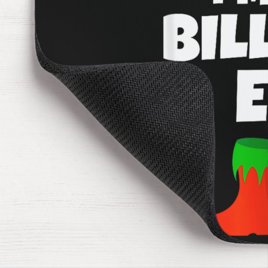 I'm The Billiard Elf Family Pajama Christmas Funny Mousepad (Ecke)