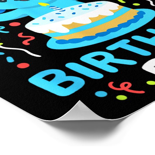 I'm The Birthday Boy Kids Axolotl Bday Cute Family Poster (Ecke)