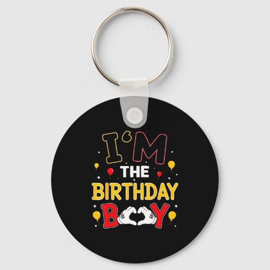 I'm The Birthday Boy Matching Family Birthday Part Schlüsselanhänger (Vorderseite)
