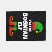 I'm The Bosnian Elf Family Pajama Christmas Funny  Fleecedecke (Vorderseite (Horizontal))