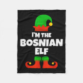 I'm The Bosnian Elf Family Pajama Christmas Funny  Fleecedecke (Vorderseite)