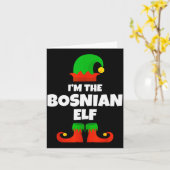 I'm The Bosnian Elf Family Pajama Christmas Funny Karte (Gelbe Blume)