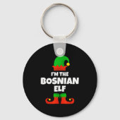 I'm The Bosnian Elf Family Pajama Christmas Funny Schlüsselanhänger (Vorderseite)