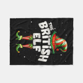 I'm The British Elf Family Matching Group Christma Fleecedecke (Vorderseite (Horizontal))