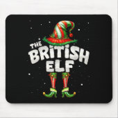 I'm The British Elf Family Matching Group Christma Mousepad (Vorne)