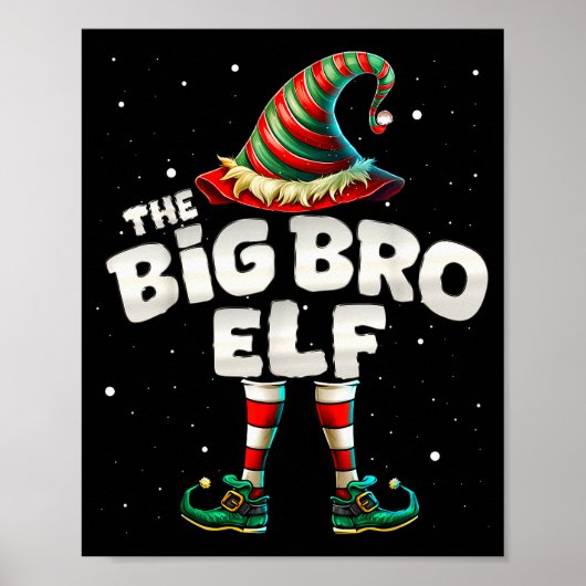 I'm The Brother Elf Family Matching Group Christma Poster (Vorne)