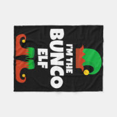 I'm The Bunco Elf Family Pajama Christmas Funny Bu Fleecedecke (Vorderseite (Horizontal))