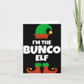 Im The Bunco Elf Family Pajama Christmas Funny Bu Karte (Vorderseite)