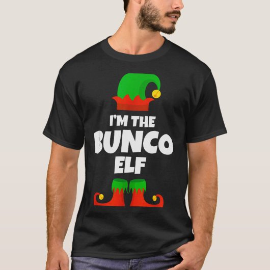 I'm The Bunco Elf Family Pajama Christmas Funny Bu T-Shirt (Vorderseite)