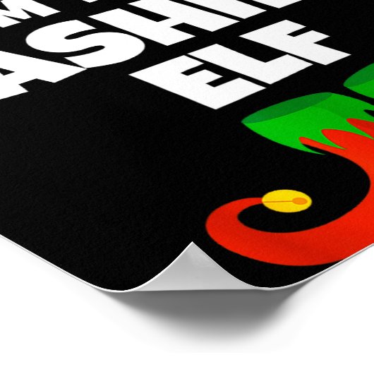 I'm The Cashier Elf Family Pajama Christmas Funny Poster (Ecke)