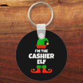 I'm The Cashier Elf Family Pajama Christmas Funny Schlüsselanhänger (Vorderseite)