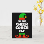 I'm The Cheer Coach Elf Family Pajama Christmas Fu Karte (Gelbe Blume)