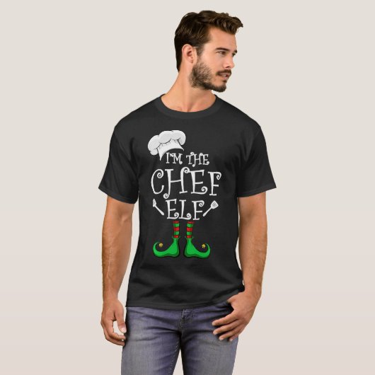 I'm The Chef Elf Matching Group Christmas  T-Shirt (Vorne ganz)