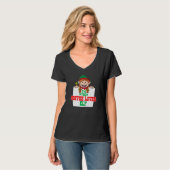 I'm the coffee  elf female elf family matching T-Shirt (Vorderseite Vollansicht)