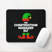 I'm The Construction Manager Elf Family Pajama Chr Mousepad (Mit Mouse)
