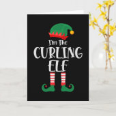 Im The Curling Elf passt Weihnachten Karte (Gelbe Blume)