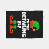 I'm The Detailing Elf Family Pajama Christmas Deta Fleecedecke (Vorderseite (Horizontal))