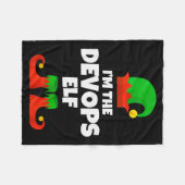 I'm The Devops Elf Family Pajama Christmas Enginee Fleecedecke (Vorderseite (Horizontal))