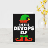 I'm The Devops Elf Family Pajama Christmas Enginee Karte (Gelbe Blume)