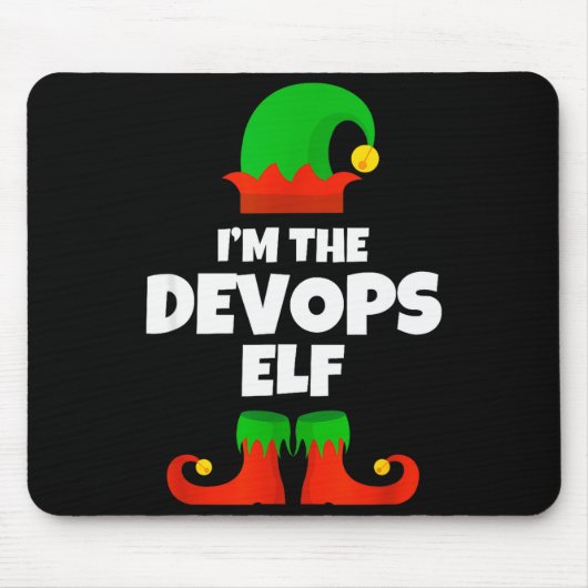 I'm The Devops Elf Family Pajama Christmas Enginee Mousepad (Vorne)