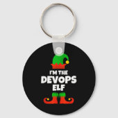 I'm The Devops Elf Family Pajama Christmas Enginee Schlüsselanhänger (Vorderseite)
