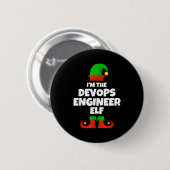 I'm The Devops Engineer Elf Family Pajama Christma Button (Vorne & Hinten)