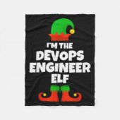 I'm The Devops Engineer Elf Family Pajama Christma Fleecedecke (Vorderseite)