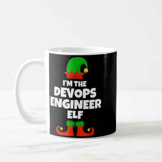 I'm The Devops Engineer Elf Family Pajama Christma Kaffeetasse (Links)