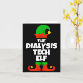 I'm The Dialysis Tech Elf Family Pajama Christmas Karte (Gelbe Blume)