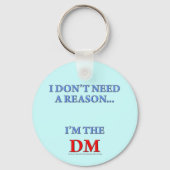 I'm the DM Schlüsselanhänger (Vorderseite)