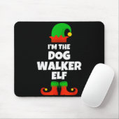 I'm The Dog Walker Elf Family Pajama Christmas Fun Mousepad (Mit Mouse)