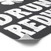 I'm The Drunk Redhead Funny St Patricks Day  Poster (Ecke)