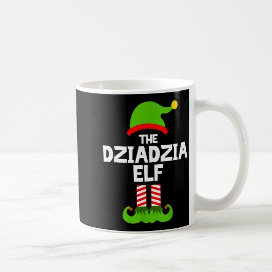 I'm The Dziadzia Elf Christmas Family Pajama Funny Kaffeetasse (Rechts)
