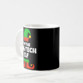 I'm The Eeg Tech Elf Family Pajama Christmas Funny Kaffeetasse (Vorderseite Links)