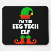 I'm The Eeg Tech Elf Family Pajama Christmas Funny Mousepad (Vorne)