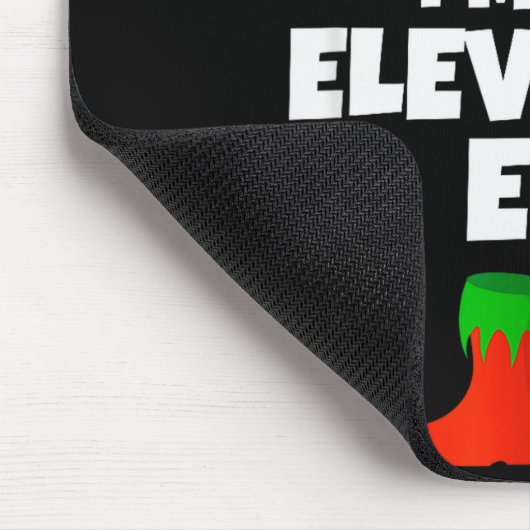 I'm The Elevator Elf Family Pajama Christmas Funny Mousepad (Ecke)