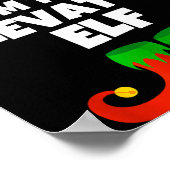 I'm The Elevator Elf Family Pajama Christmas Funny Poster (Ecke)