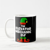 I'm The Elevator Mechanic Elf Family Pajama Christ Kaffeetasse (Links)