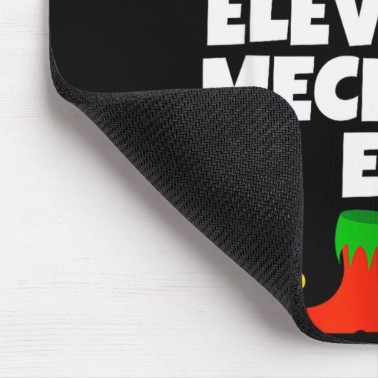 I'm The Elevator Mechanic Elf Family Pajama Christ Mousepad (Ecke)