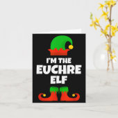 I'm The Euchre Elf Family Pajama Christmas Funny P Karte (Gelbe Blume)