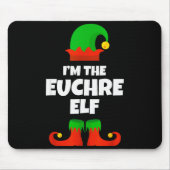 I'm The Euchre Elf Family Pajama Christmas Funny P Mousepad (Vorne)